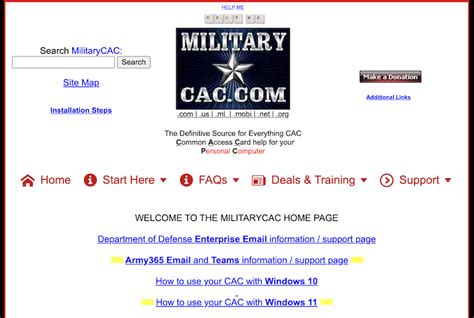 military cac pin